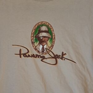 Men's Panama Jack Beige T-Shirt with Explorer Graphic Size Small